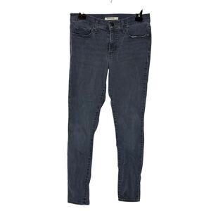 Levi's 311 Jeans Women 28x30 Gray Denim Stretch Pockets Mid-Rise Shaping Skinny